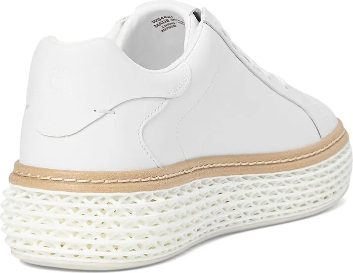 Cole Haan Grandpro Court Skyweave Sneakers Women's Snow Shoes Optic White/Optic White : 10.5 B - Medium, Leather - Image 4