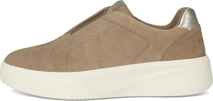 Cole Haan Grandpro Demi Slip-On Sneakers Women's Shoes Irish Coffee Suede/Ivory : 5 C - Wide, Leather - Image 6