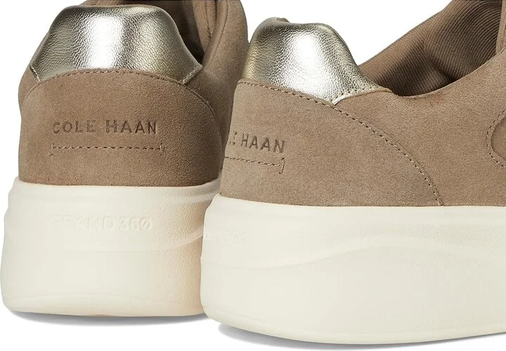 Cole Haan Grandpro Demi Slip-On Sneakers Women's Shoes Irish Coffee Suede/Ivory : 5 C - Wide, Leather - Image 7