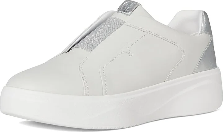 Cole Haan Grandpro Demi Slip-On Sneakers Women's Shoes Nimbus Cloud/Silver Metallic/Optic White : 5 C - Wide, Leather - Image 5