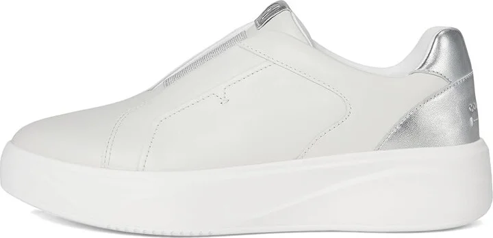 Cole Haan Grandpro Demi Slip-On Sneakers Women's Shoes Nimbus Cloud/Silver Metallic/Optic White : 5 C - Wide, Leather - Image 6