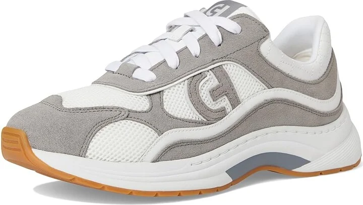 Cole Haan Grandpro Eleeana Runners Women's Shoes White Leather/Frost Gray Suede : 7 B - Medium, Leather/Suede - Image 5