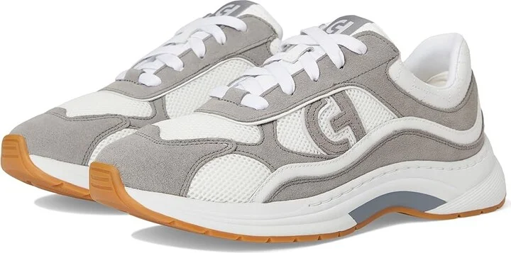 White Leather,frost Gray Suede