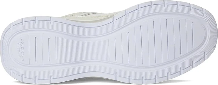 Cole Haan Grandpro Eleeana Runners Women's Shoes White Leather/Silver Birchsuede 1 : 6.5 C - Wide, Leather/Suede - Image 3