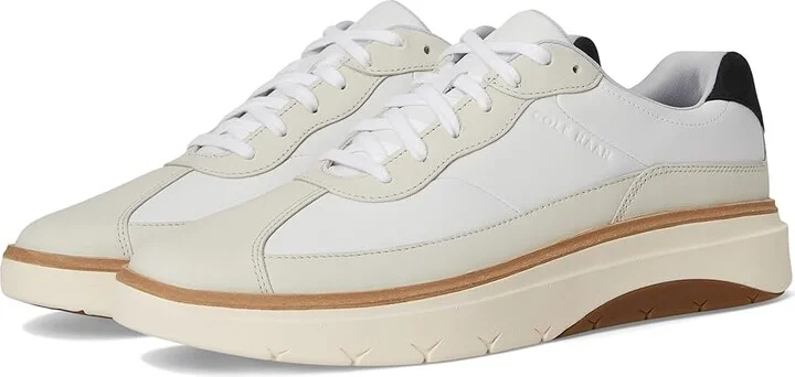 Cole Haan Grandpro Featherarc Bike Toe Sneakers Men's Lace-up Boots Optic White/Ivory/Black : 11 D - Medium, Leather