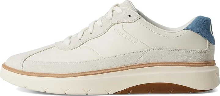 Cole Haan Grandpro Featherarc Bike Toe Sneakers Men's Shoes Ivory/Provincial Blue/Silver Birch : 7.5 W - Wide, Leather - Image 6