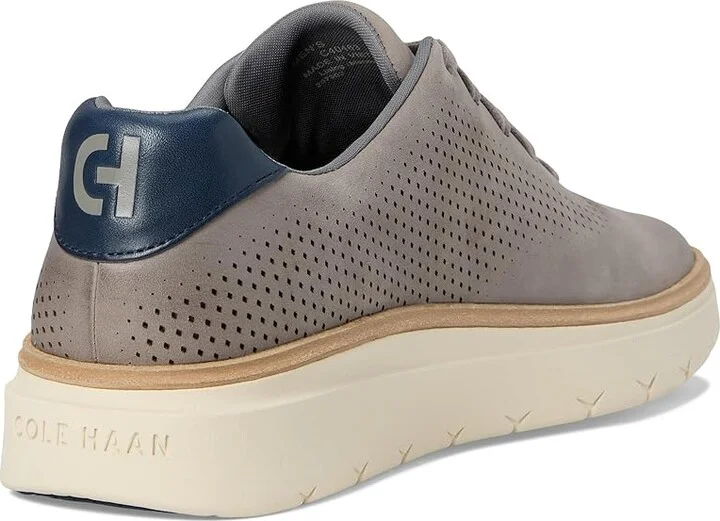 Cole Haan Grandpro Featherarc Laser Sneakers Men's Lace-up Boots Ironstone Nubuck/Silver Birch/Navy Blazer : 11 D - Medium, Leather/Rubber - Image 4