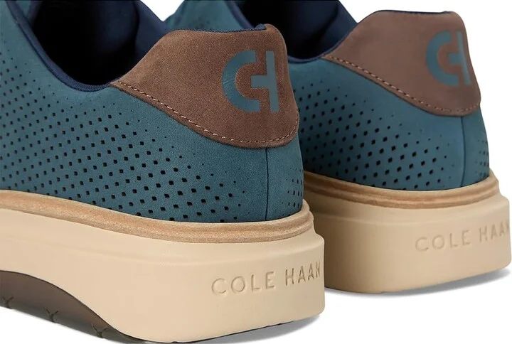 Cole Haan Grandpro Featherarc Laser Sneakers Men's Lace-up Boots Orion Blue Nubuck/Oxford Tan/Lava : 7.5 D - Medium, Leather/Rubber - Image 7