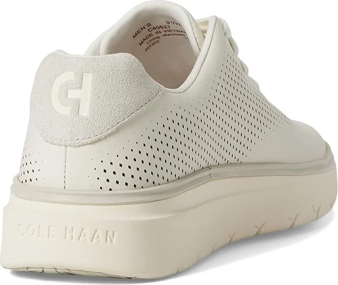 Cole Haan Grandpro Featherarc Laser Sneakers Men's Shoes Ivory/Silver Birch/Ivory : 7 D - Medium, Leather - Image 4