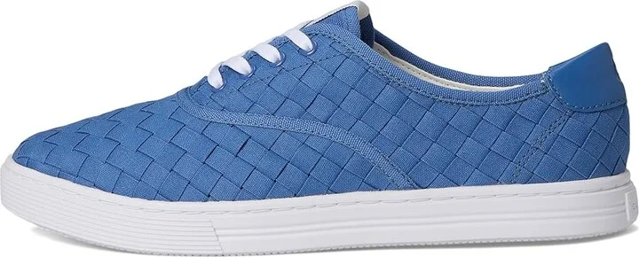 Cole Haan Grandpro Harbor Sneakers Women's Shoes Dutchblue Woven Canvas : 6 B - Medium, Leather - Image 6