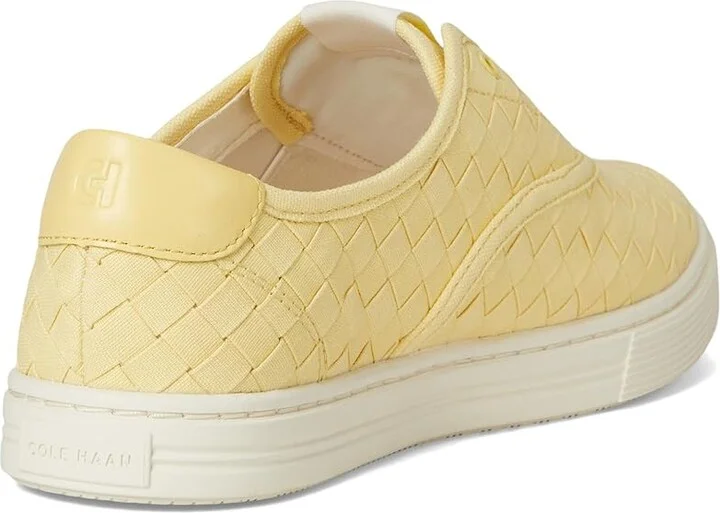 Cole Haan Grandpro Harbor Sneakers Women's Shoes Pale Banana Woven Canvas/Leather/Ivory : 5.5 B - Medium - Image 4