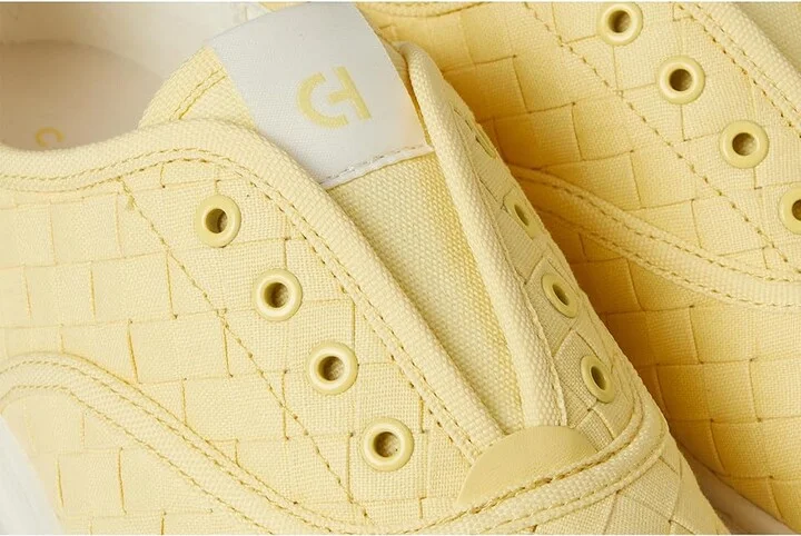 Cole Haan Grandpro Harbor Sneakers Women's Shoes Pale Banana Woven Canvas/Leather/Ivory : 5.5 B - Medium - Image 7