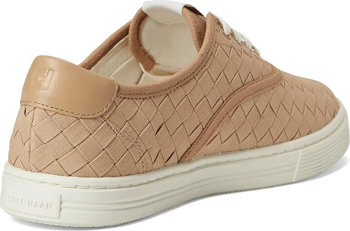 Cole Haan Grandpro Harbor Sneakers Women's Shoes Tuscan Sand Woven Canvas : 10 C - Wide, Leather - Image 4