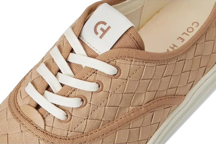 Cole Haan Grandpro Harbor Sneakers Women's Shoes Tuscan Sand Woven Canvas : 10 C - Wide, Leather - Image 7