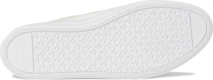 Cole Haan Grandpro Harbor Sneakers Women's Shoes White Canvas Fancy Fleur : 9 B - Medium, Leather - Image 3