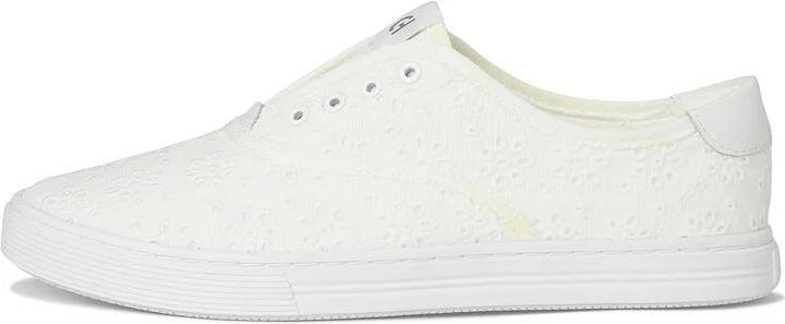 Cole Haan Grandpro Harbor Sneakers Women's Shoes White Canvas Fancy Fleur : 9 B - Medium, Leather - Image 6