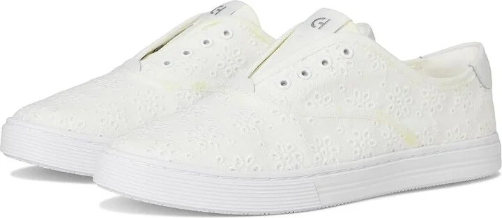 Cole Haan Grandpro Harbor Sneakers Women's Shoes White Canvas Fancy Fleur : 9 B - Medium, Leather