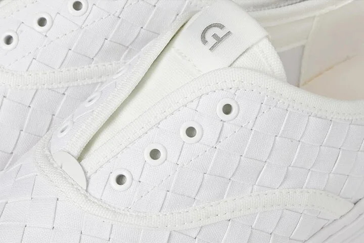 Cole Haan Grandpro Harbor Sneakers Women's Shoes White Woven Canvas/Leather/White : 7.5 C - Wide - Image 7