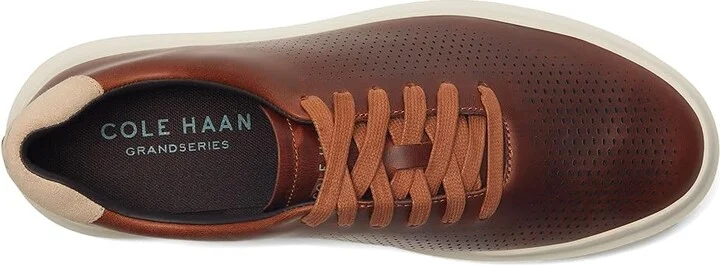 Cole Haan Grandpro Laser Cut Sneakers Men's Shoes Acorn/Sesame/Ivory : 11.5 D - Medium, Leather - Image 2