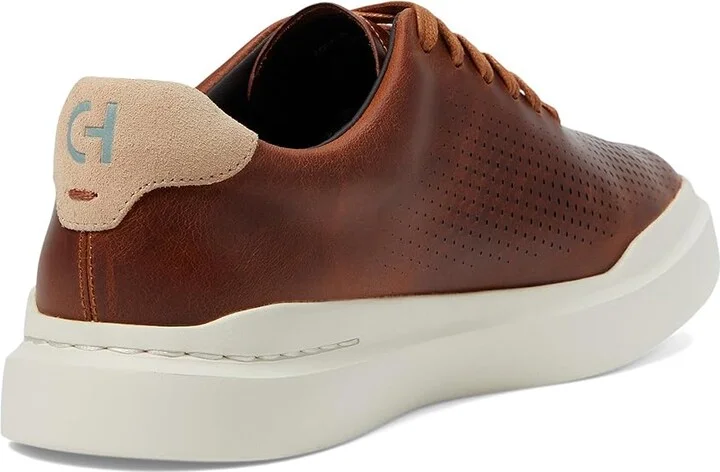 Cole Haan Grandpro Laser Cut Sneakers Men's Shoes Acorn/Sesame/Ivory : 11.5 D - Medium, Leather - Image 4