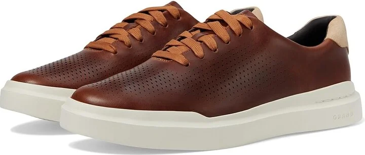 Cole Haan Grandpro Laser Cut Sneakers Men's Shoes Acorn/Sesame/Ivory : 11.5 D - Medium, Leather