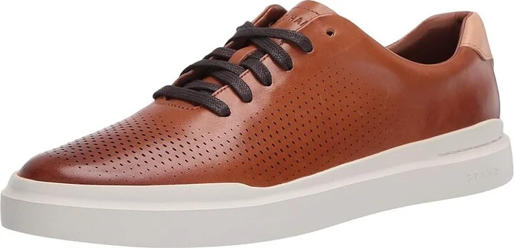 Cole Haan Grandpro Laser Cut Sneakers Men's Shoes British Tan/Ivory : 10 D - Medium, Leather - Image 2