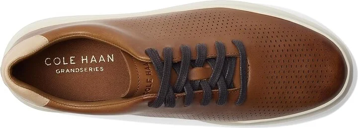 Cole Haan Grandpro Laser Cut Sneakers Men's Shoes British Tan/Ivory : 10 D - Medium, Leather - Image 3