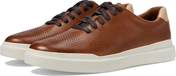Cole Haan Grandpro Laser Cut Sneakers Men's Shoes British Tan/Ivory : 10 D - Medium, Leather