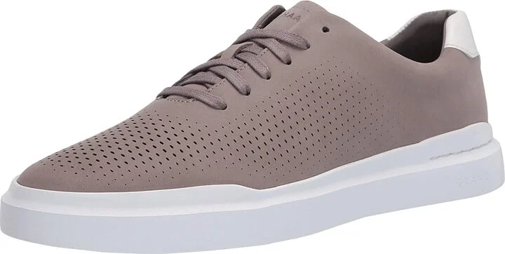 Cole Haan Grandpro Laser Cut Sneakers Men's Shoes Ironstone/Optic White : 10 D - Medium, Leather - Image 2