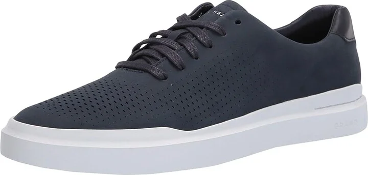 Cole Haan Grandpro Laser Cut Sneakers Men's Shoes Navy Ink Nubuck : 10 D - Medium, Leather - Image 2