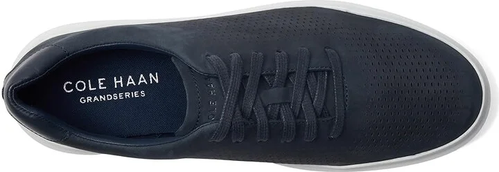 Cole Haan Grandpro Laser Cut Sneakers Men's Shoes Navy Ink Nubuck : 10 D - Medium, Leather - Image 3