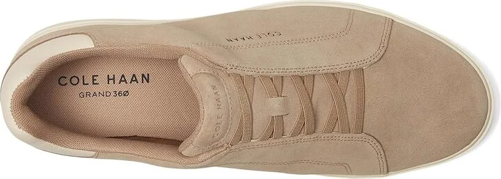 Cole Haan Grandpro Luxe Slip-On Sneakers Men's Shoes Birchbeige Suede/Ivory : 13 W - Wide, Leather - Image 2