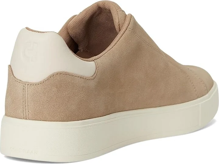 Cole Haan Grandpro Luxe Slip-On Sneakers Men's Shoes Birchbeige Suede/Ivory : 13 W - Wide, Leather - Image 4