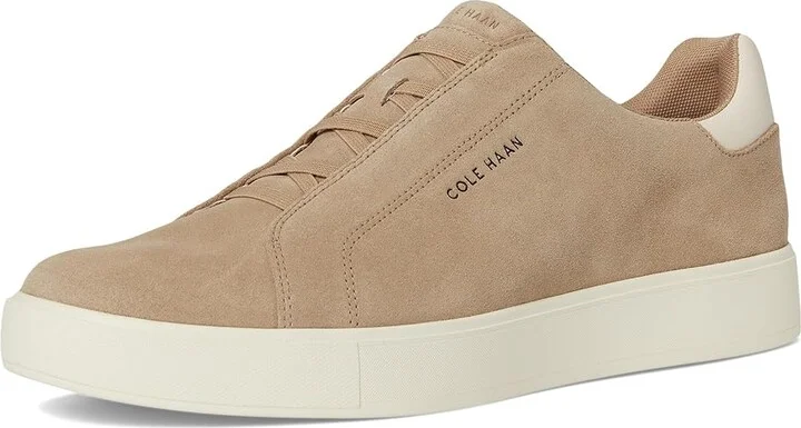 Cole Haan Grandpro Luxe Slip-On Sneakers Men's Shoes Birchbeige Suede/Ivory : 13 W - Wide, Leather - Image 5