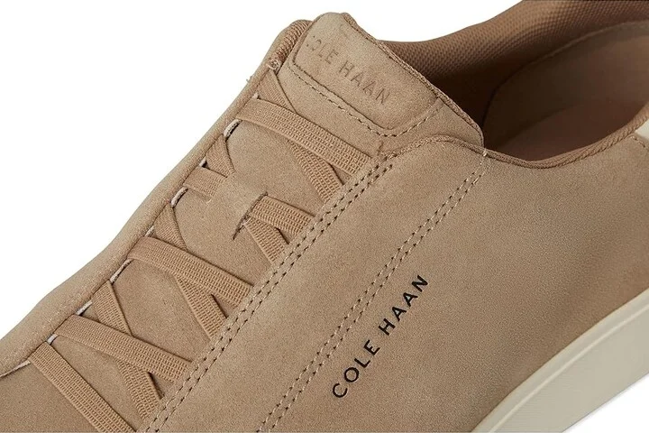Cole Haan Grandpro Luxe Slip-On Sneakers Men's Shoes Birchbeige Suede/Ivory : 13 W - Wide, Leather - Image 7