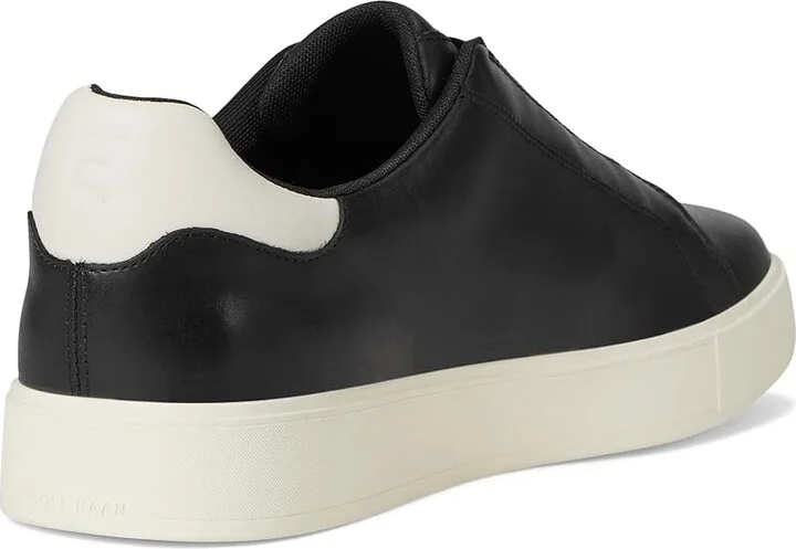 Cole Haan Grandpro Luxe Slip-On Sneakers Men's Shoes Black/Ivory : 8.5 D - Medium, Leather - Image 4