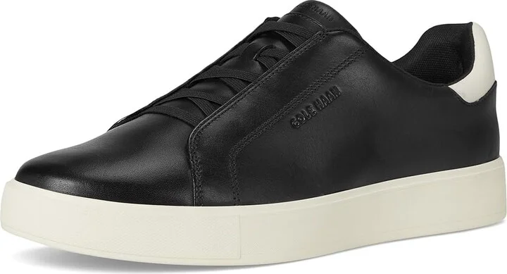 Cole Haan Grandpro Luxe Slip-On Sneakers Men's Shoes Black/Ivory : 8.5 D - Medium, Leather - Image 5