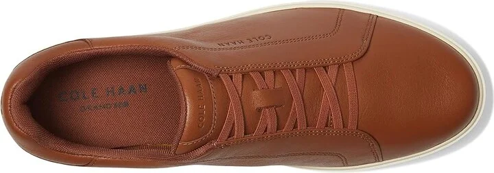 Cole Haan Grandpro Luxe Slip-On Sneakers Men's Shoes British Tan/Ivory : 9 D - Medium, Leather - Image 2