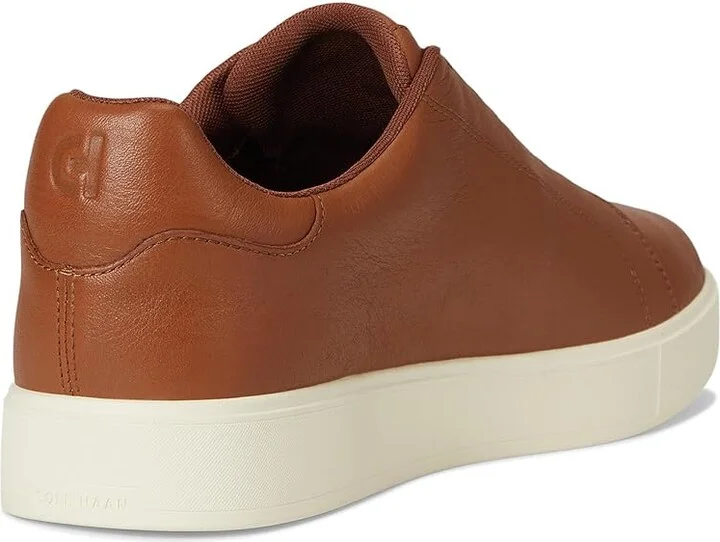 Cole Haan Grandpro Luxe Slip-On Sneakers Men's Shoes British Tan/Ivory : 9 D - Medium, Leather - Image 4