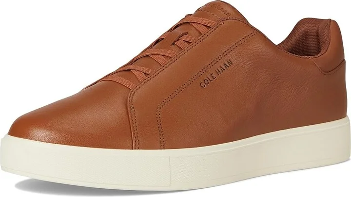 Cole Haan Grandpro Luxe Slip-On Sneakers Men's Shoes British Tan/Ivory : 9 D - Medium, Leather - Image 5