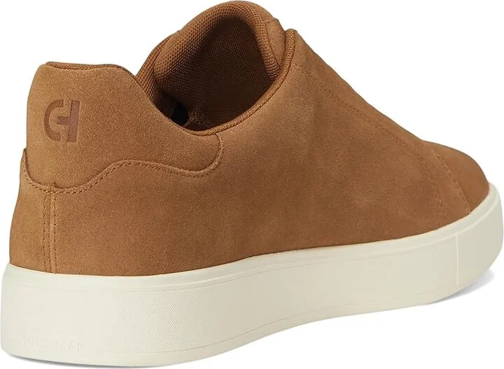 Cole Haan Grandpro Luxe Slip-On Sneakers Men's Shoes Golden Toffee Suede/Light Sesame/Ivory : 13 W - Wide, Leather - Image 4
