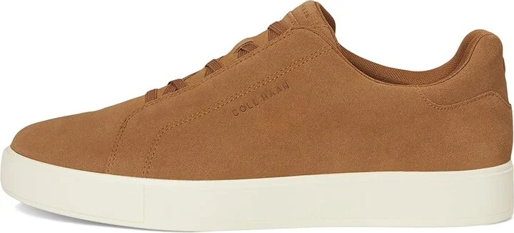 Cole Haan Grandpro Luxe Slip-On Sneakers Men's Shoes Golden Toffee Suede/Light Sesame/Ivory : 13 W - Wide, Leather - Image 6