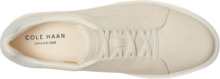 Cole Haan Grandpro Luxe Slip-On Sneakers Men's Shoes Ivory/Microchip/Ivory : 8.5 D - Medium, Leather - Image 2