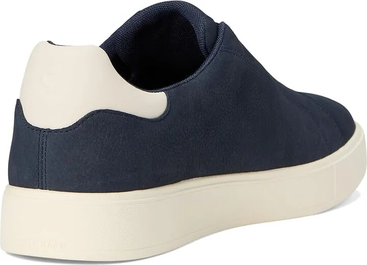 Cole Haan Grandpro Luxe Slip-On Sneakers Men's Shoes Navy Blazer Nubuck/Ivory : 8 W - Wide, Leather - Image 4