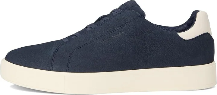 Cole Haan Grandpro Luxe Slip-On Sneakers Men's Shoes Navy Blazer Nubuck/Ivory : 8 W - Wide, Leather - Image 6