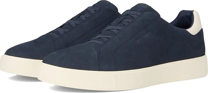 Cole Haan Grandpro Luxe Slip-On Sneakers Men's Shoes Navy Blazer Nubuck/Ivory : 8 W - Wide, Leather