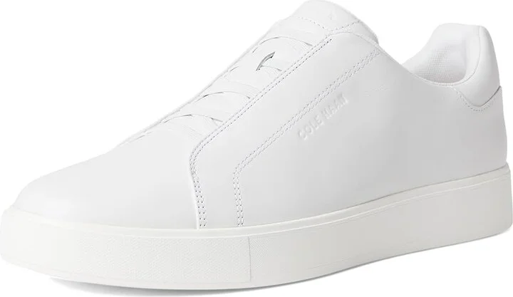 Cole Haan Grandpro Luxe Slip-On Sneakers Men's Shoes Optic White/Optic White : 12 W - Wide, Leather - Image 5