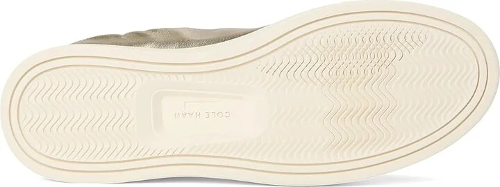 Cole Haan Grandpro Luxe Slip-On Sneakers Women's Snow Shoes Soft Gold Metallic/Ivory : 10 B - Medium, Leather - Image 3