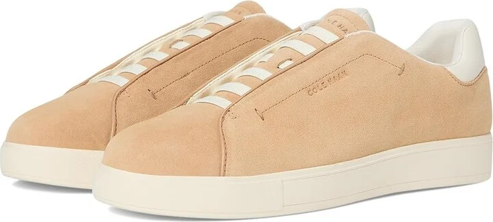 Cole Haan Grandpro Luxe Slip-On Sneakers Women's Snow Shoes Tuscan Sand Suede : 6 C - Wide, Leather