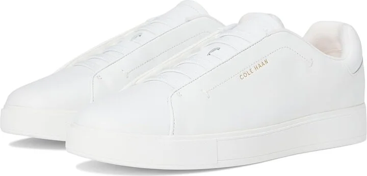 Cole Haan Grandpro Luxe Slip-On Sneakers Women's Snow Shoes White Leather : 10 B - Medium